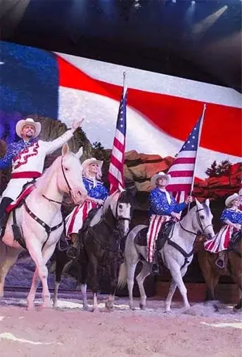 grand finale at Dolly Parton’s Stampede in Pigeon Forge